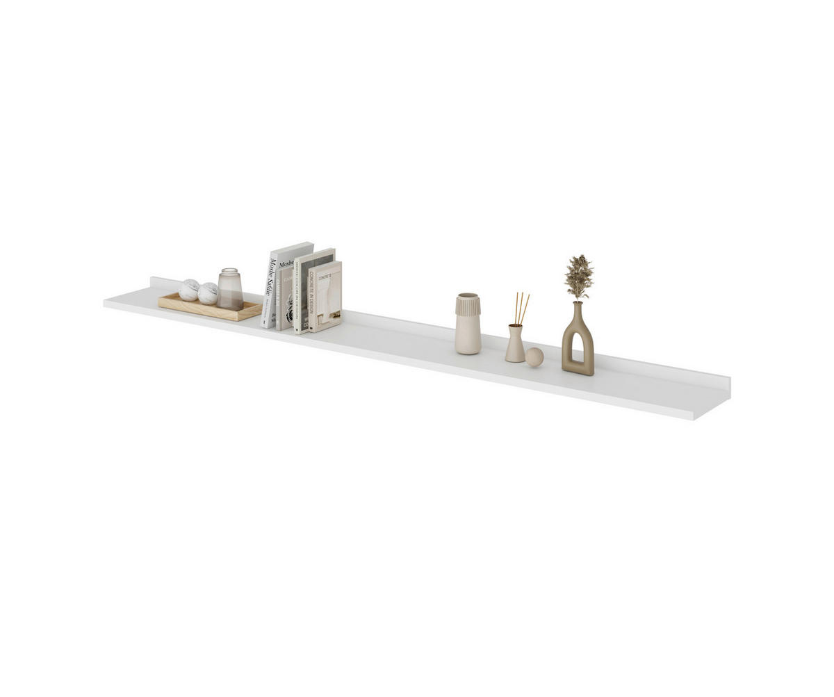 WANDBOARD200/5,5/23 cm Weiss  - Weiss, Design, Holzwerkstoff (200/5,5/23cm) - MID.YOU