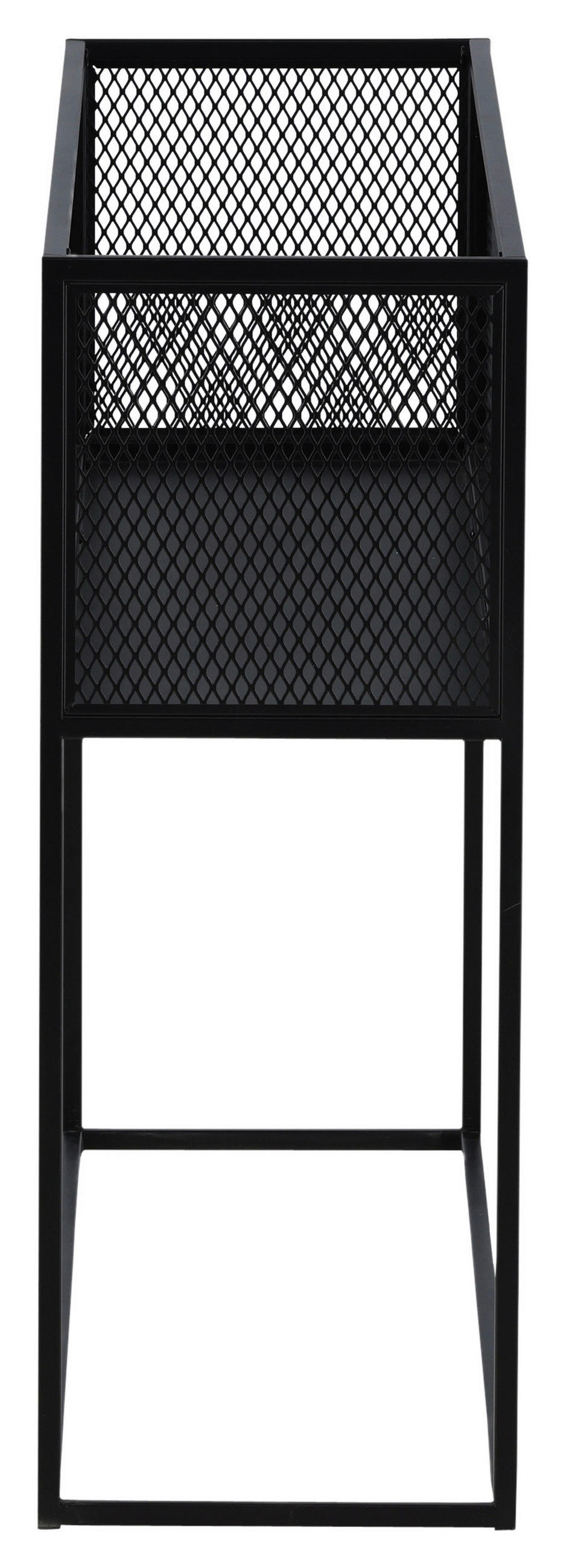 BÜCHERWAND Schwarz  - Schwarz, Design, Metall (110/80/30cm) - Livetastic