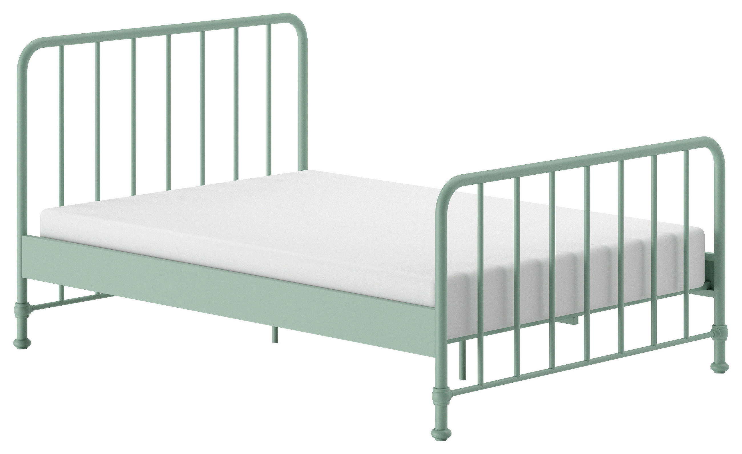 KINDER-/JUNIORBETT - Grün, ROMANTIK / LANDHAUS, Holz/Metall (140/200cm) - MID.YOU