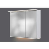 SPIEGELSCHRANK 80/67/20 cm  - Chromfarben/Weiß, KONVENTIONELL, Glas/Holzwerkstoff (80/67/20cm) - Xora