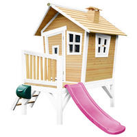 SPIELHAUS 264/203/177 cm  - Weiss/Lila, Konventionell, Holz/Kunststoff (264/203/177cm)