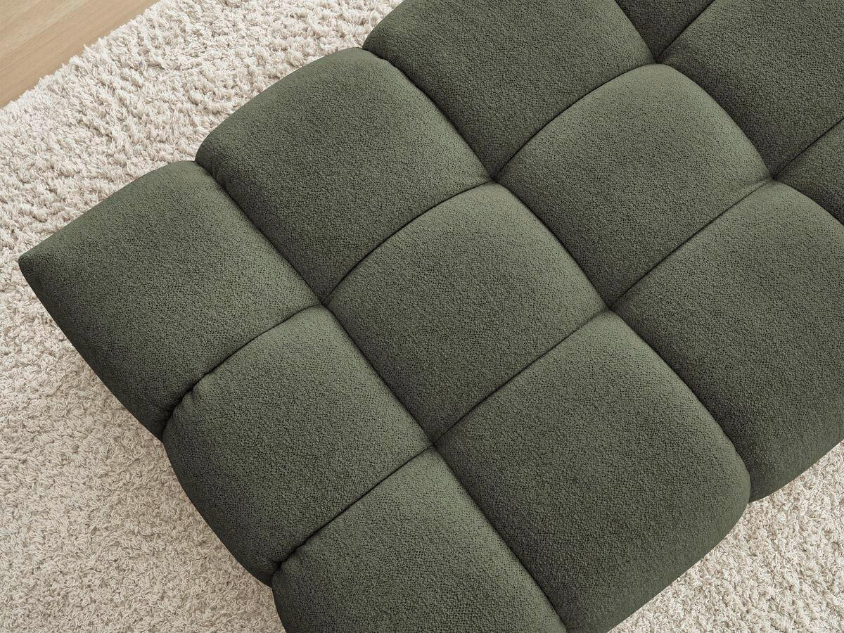 HOCKER EVEREST Flachgewebe Grün  - Schwarz/Grün, MODERN, Kunststoff/Textil (166/100/40cm)