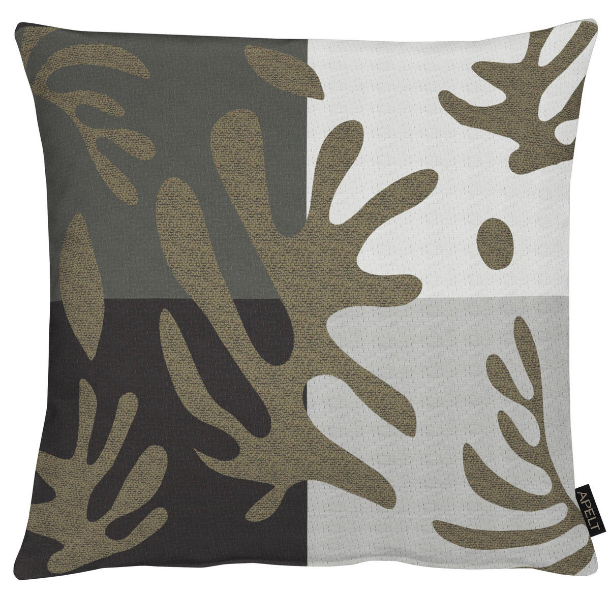 KISSENHÜLLE Loft Style 49/49 cm  - Taupe/Schwarz, Basics, Textil (49/49cm) - Ambiente