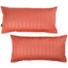KISSENHÜLLEN-SET Dobby 40/80 cm  - Rotbraun, KONVENTIONELL, Textil (40/80cm) - Novel