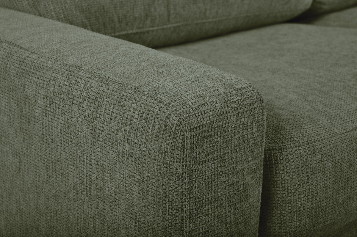 SCHLAFSOFA Flachgewebe Grün  - Schwarz/Grün, MODERN, Kunststoff/Textil (195/80/100cm) - Carryhome