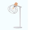 TISCHLEUCHTE 5066 GINGER 48/15/22 cm   - Weiß/Cappuccino, Basics, Kunststoff/Metall (48/15/22cm)