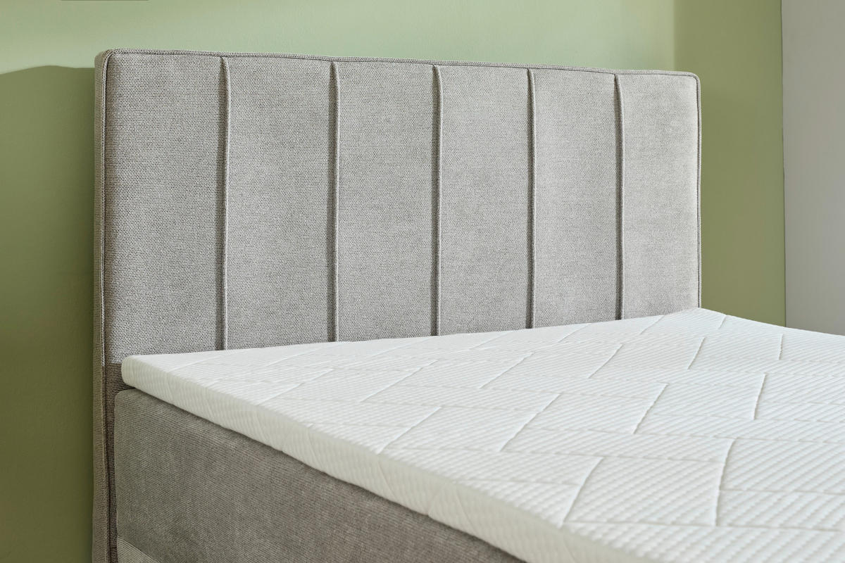 BOXBETT 120/200 cm  in Grau  - Chromfarben/Grau, Trend, Kunststoff/Textil (120/200cm) - Boxxx