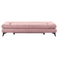 SCHLAFSOFA Mikrofaser Rosa  - Schwarz/Rosa, Design, Textil/Metall (191/76/86cm) - Carryhome