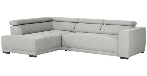 ECKSOFA Grau Struktur - Schwarz/Grau, Design, Kunststoff/Textil (205/284cm) - Xora