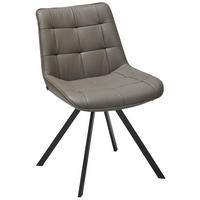 ŽIDLE, hnědá - černá/hnědá, Design, kov/kůže (56/86/60cm) - Livetastic