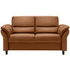 3-SITZER-SOFA in Lederlook Cognac  - Cognac/Schwarz, MODERN, Holz/Textil (192/90/89cm) - Livetastic