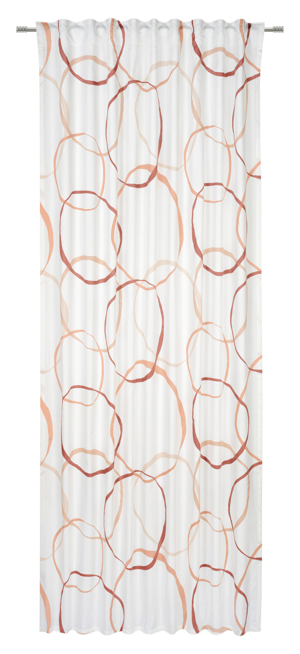 FERTIGVORHANG  blickdicht  135/255 cm   - Braun/Weiß, Trend, Textil (135/255cm) - Esposa