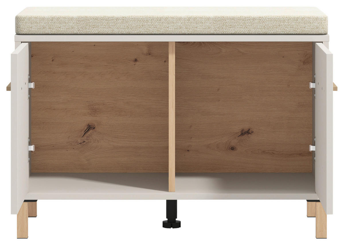 GARDEROBE 5-teilig  in 220/192,5/40 cm  - Kaschmir/Eiche Artisan, Basics, Glas/Holzwerkstoff (220/192,5/40cm) - Carryhome