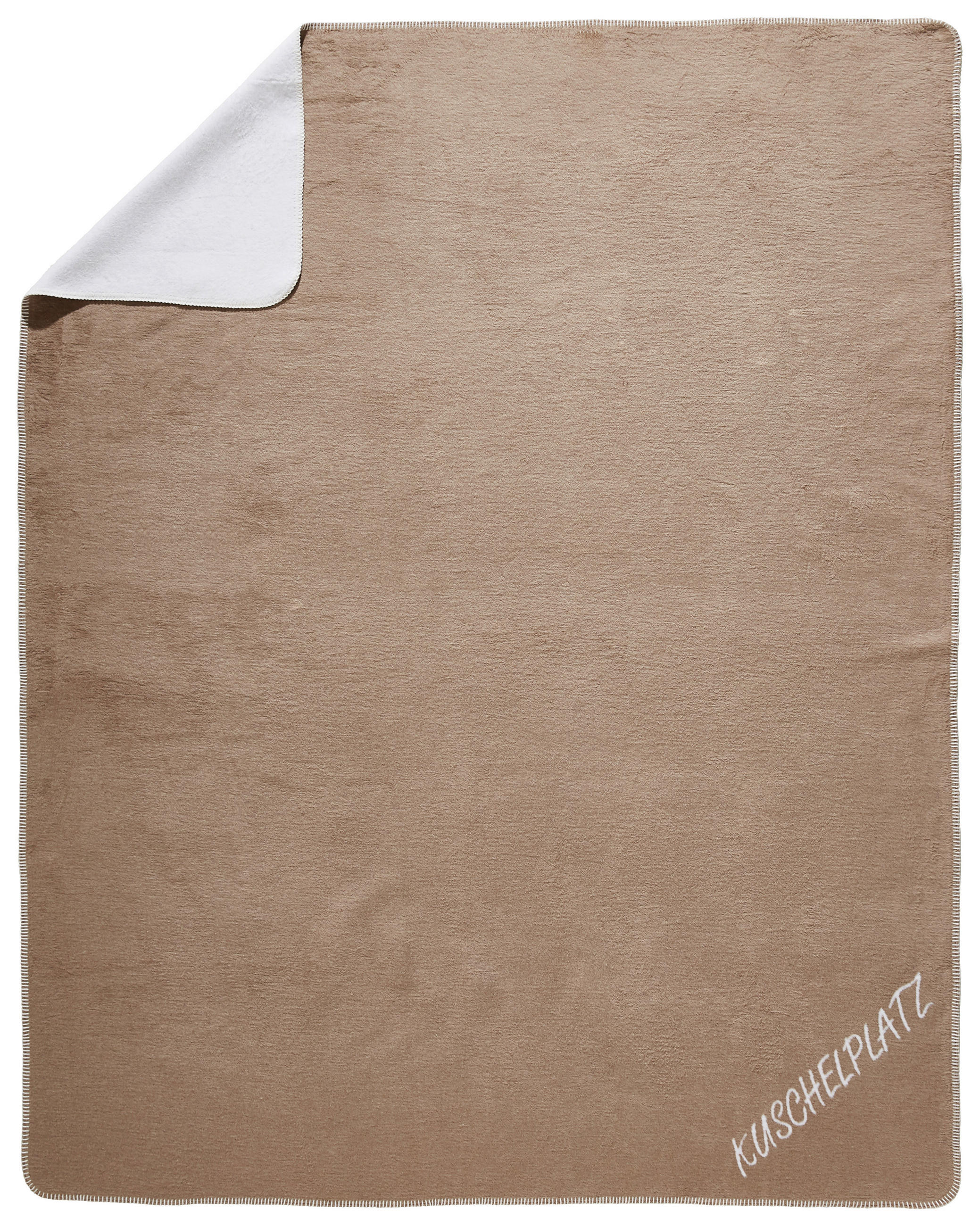 WOHNDECKE KUSCHELPLATZ NOVEL 150/200 cm  - Taupe/Naturfarben, Basics, Textil (150/200cm) - Novel