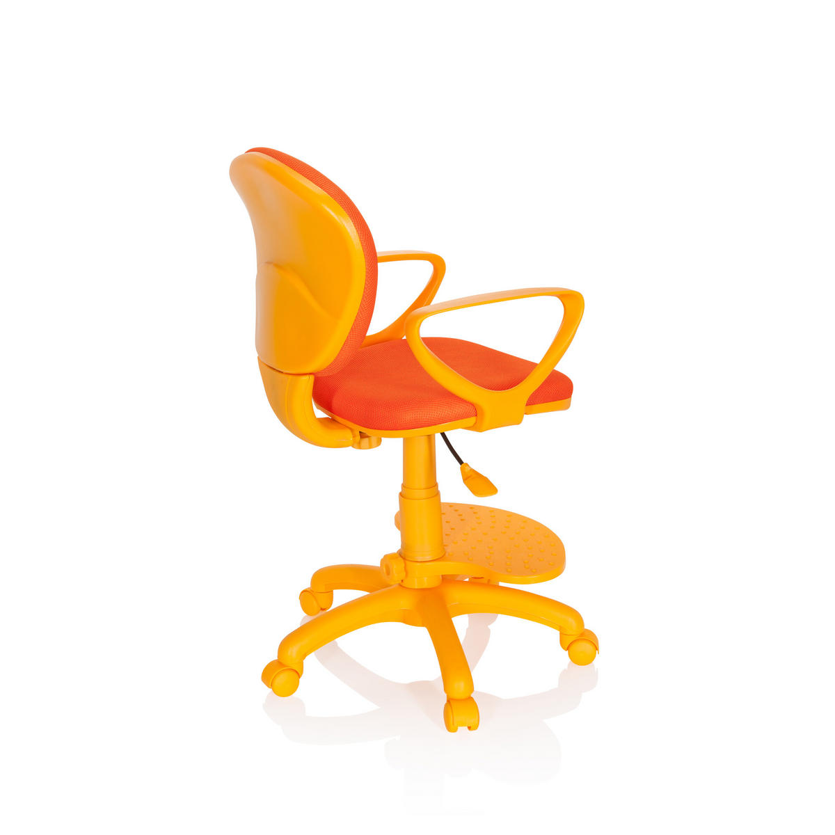 MLADINSKI VRTLJIVI STOL umetna masa oranžna  - oranžna, Basics, umetna masa (53/83-95/51cm) - MID.YOU