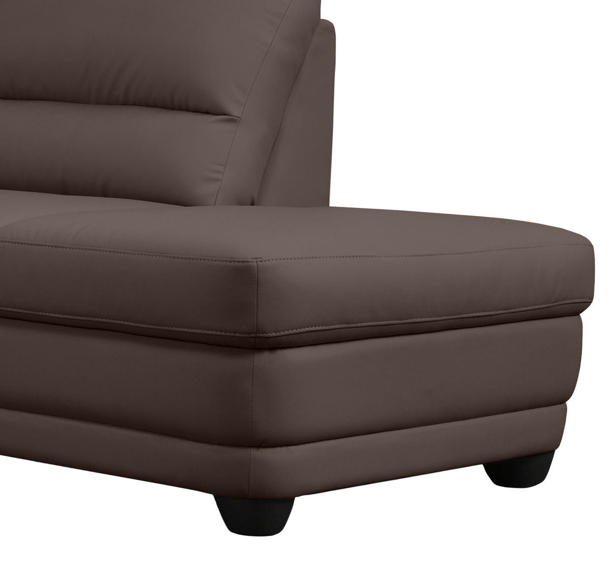 ECKSOFA in Lederlook Braun  245/225 cm  - Braun, Design, Kunststoff/Textil (245/225cm) - Livetastic