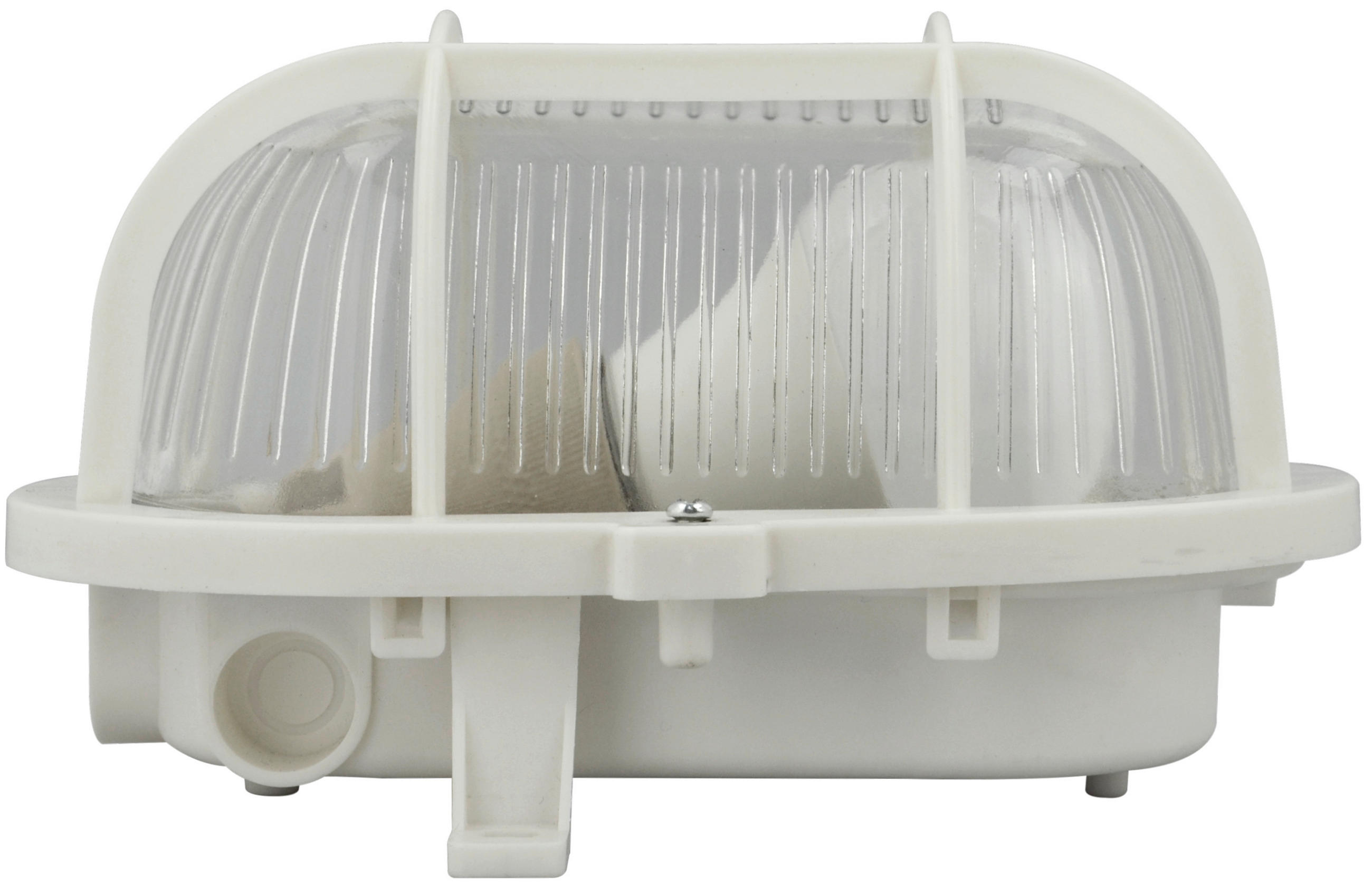 AUßENWANDLEUCHTE 18,5/12,5/11 cm   - Weiß, Basics, Glas/Kunststoff (18,5/12,5/11cm)