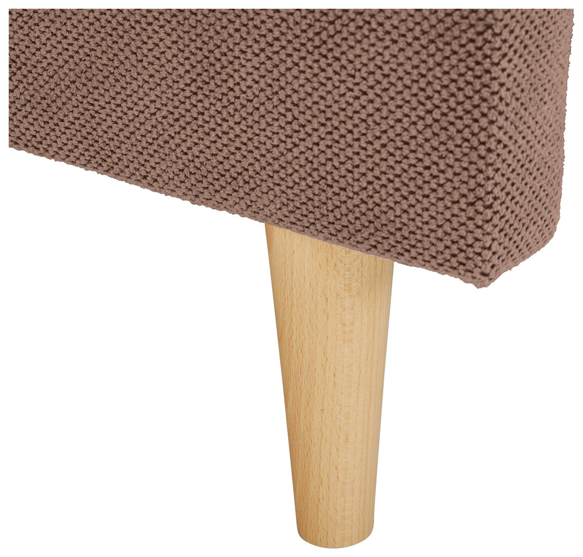ECKSOFA in Webstoff Altrosa  - Altrosa/Naturfarben, Konventionell, Holz/Textil (145/250cm) - MID.YOU