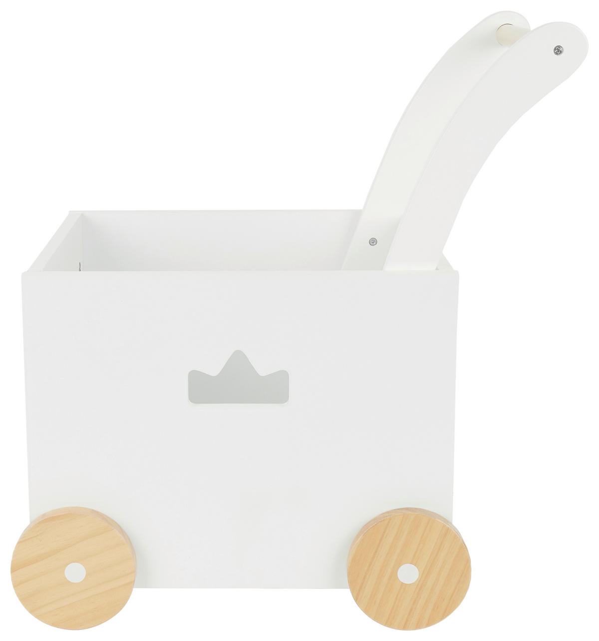 LAUFLERNWAGEN BOX  - Weiß, KONVENTIONELL, Holz (46/35/49,5cm)