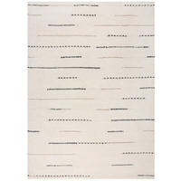 HANDWEBTEPPICH 200/290 cm DOTTIE LINEAR Schwarz, Weiß  - Schwarz/Weiß, KONVENTIONELL, Textil (200/290cm)
