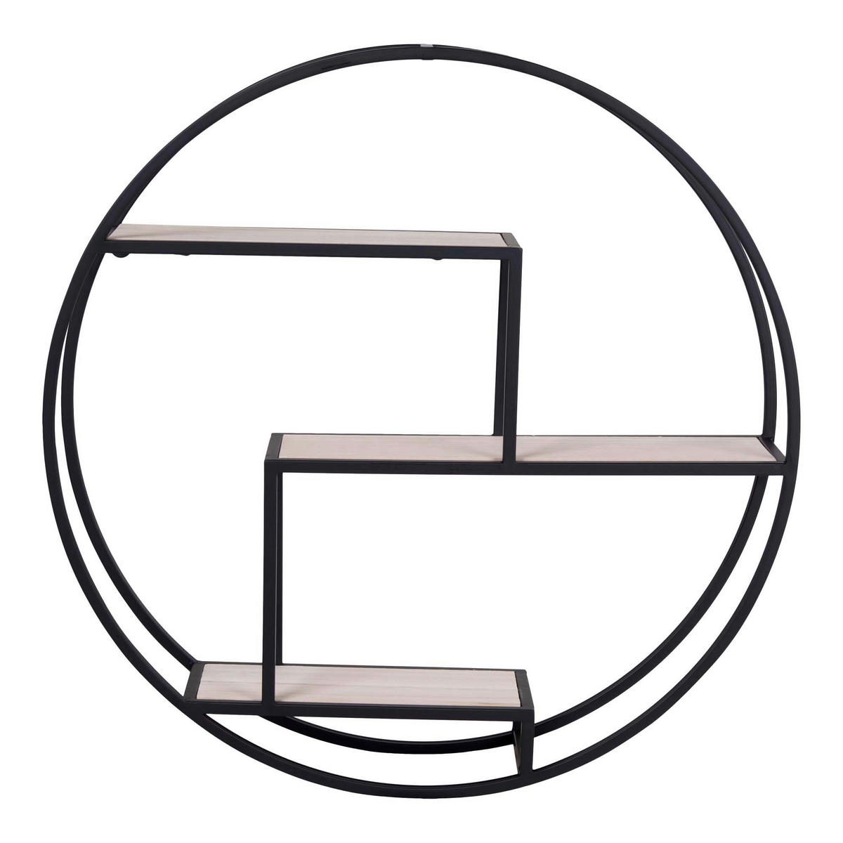 WANDREGAL 62/14/62 cm  - Schwarz, Design, Metall (62/14/62cm)