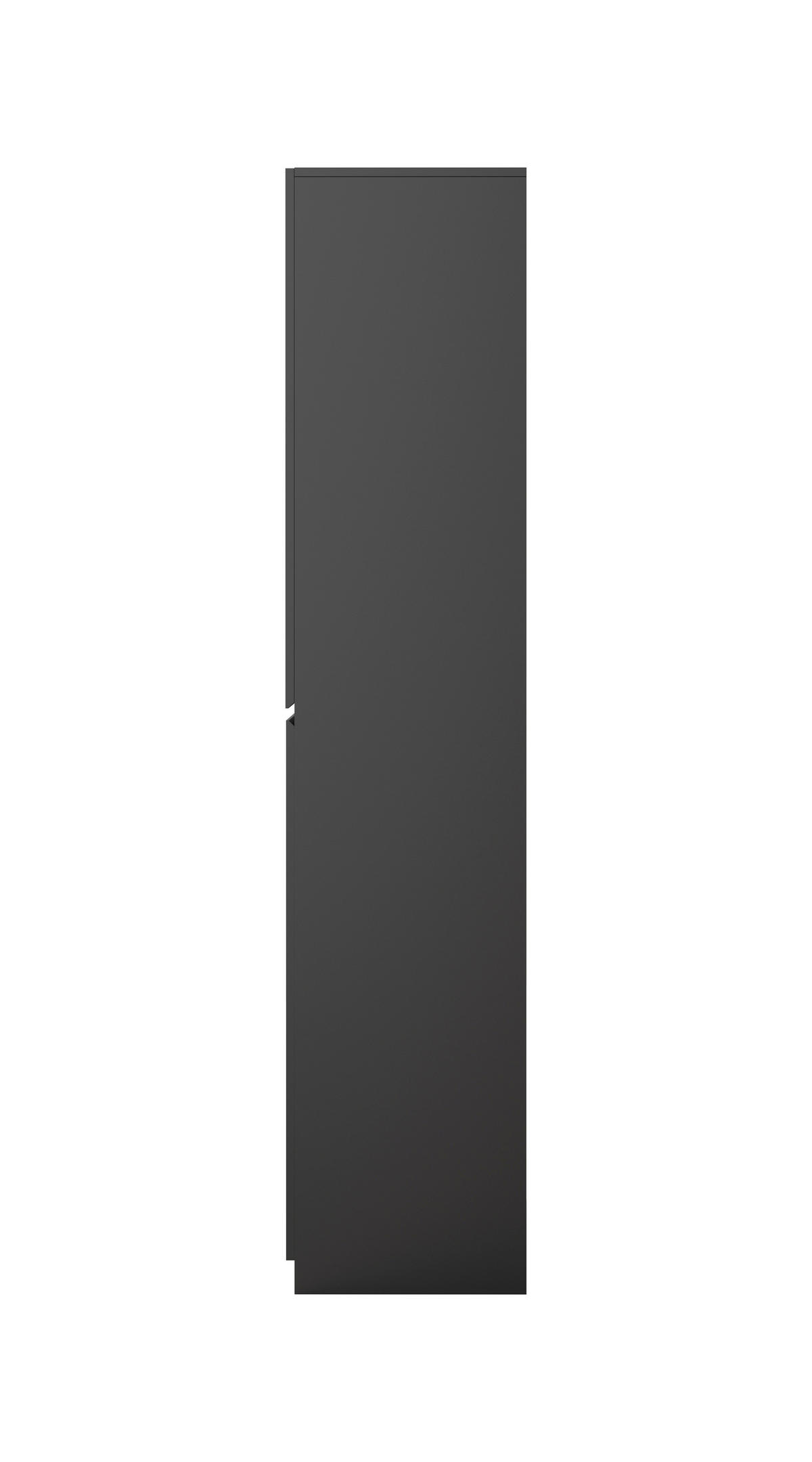VITRINE Schwarz  - Schwarz, Design, Glas/Holzwerkstoff (79,4/187,5/40cm) - MID.YOU