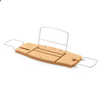 BADEWANNENABLAGE - Naturfarben, KONVENTIONELL, Holz/Metall (22/3/71cm) - Umbra
