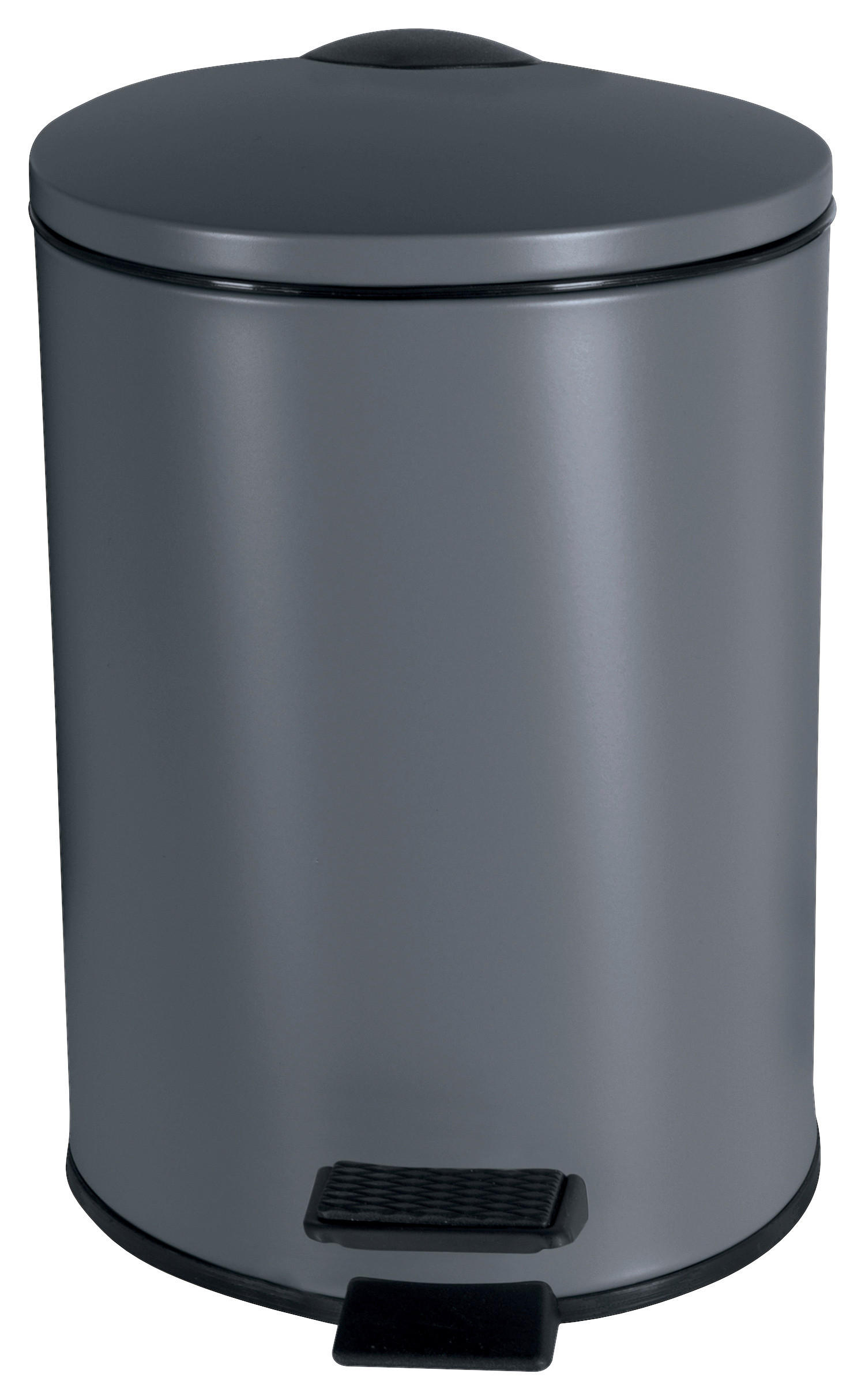 TRETEIMER 3 l  Metall  - Schwarz/Grau, KONVENTIONELL, Kunststoff/Metall (16,80/16,80/22,80cm) - Spirella