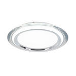LED-DECKENLEUCHTE Macon 45/6 cm  - Chromfarben/Transparent, Design, Kunststoff/Metall (45/6cm) - Novel