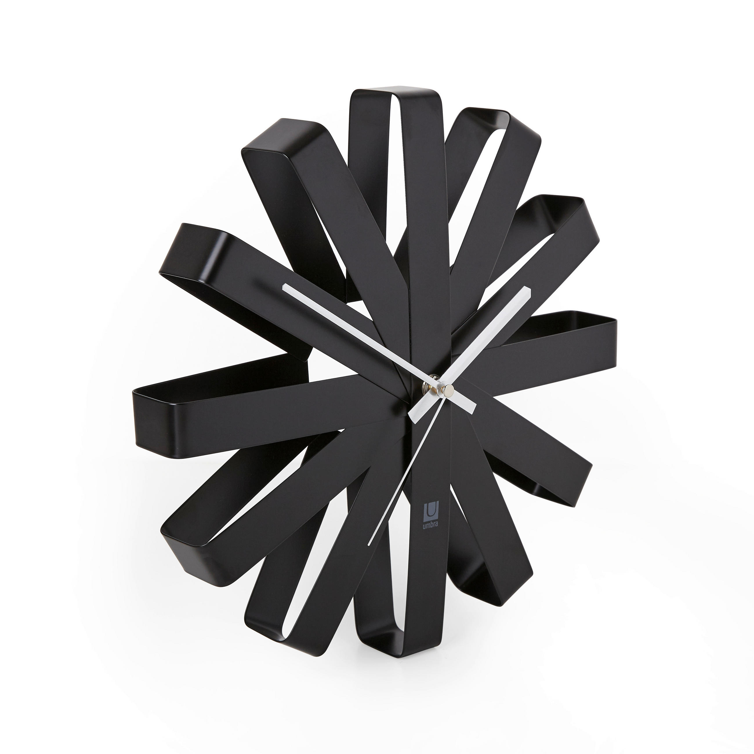 WANDUHR  Schwarz  - Schwarz, Basics, Metall (30/30/7cm) - Umbra