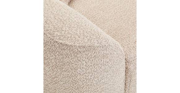 3-SITZER-SOFA  in Chenille Beige  - Beige/Schwarz, KONVENTIONELL, Textil/Metall (228/84/99cm) - Carryhome