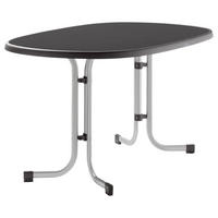 GARTENKLAPPTISCH 140/90/72 cm  - Anthrazit/Graphitfarben, Basics, Kunststoff/Metall (140/90/72cm) - Sieger