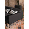 ECKSOFA in Flachgewebe, Struktur Graubraun  - Anthrazit/Graubraun, Design, Textil/Metall (230/254cm) - Ambiente