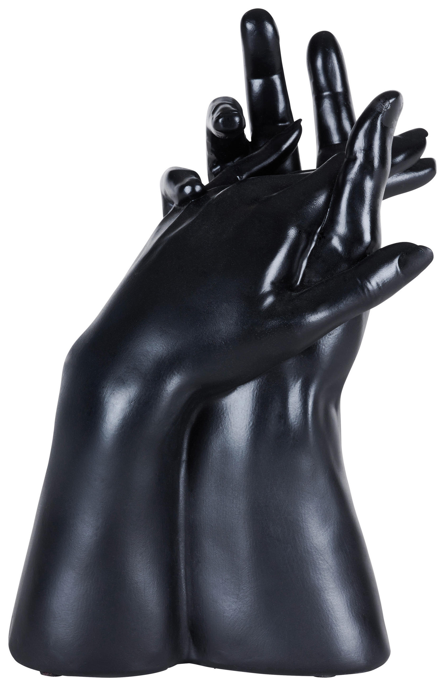 SKULPTUR - Schwarz, Design, Kunststoff (18/26/12cm) - Ambia Home