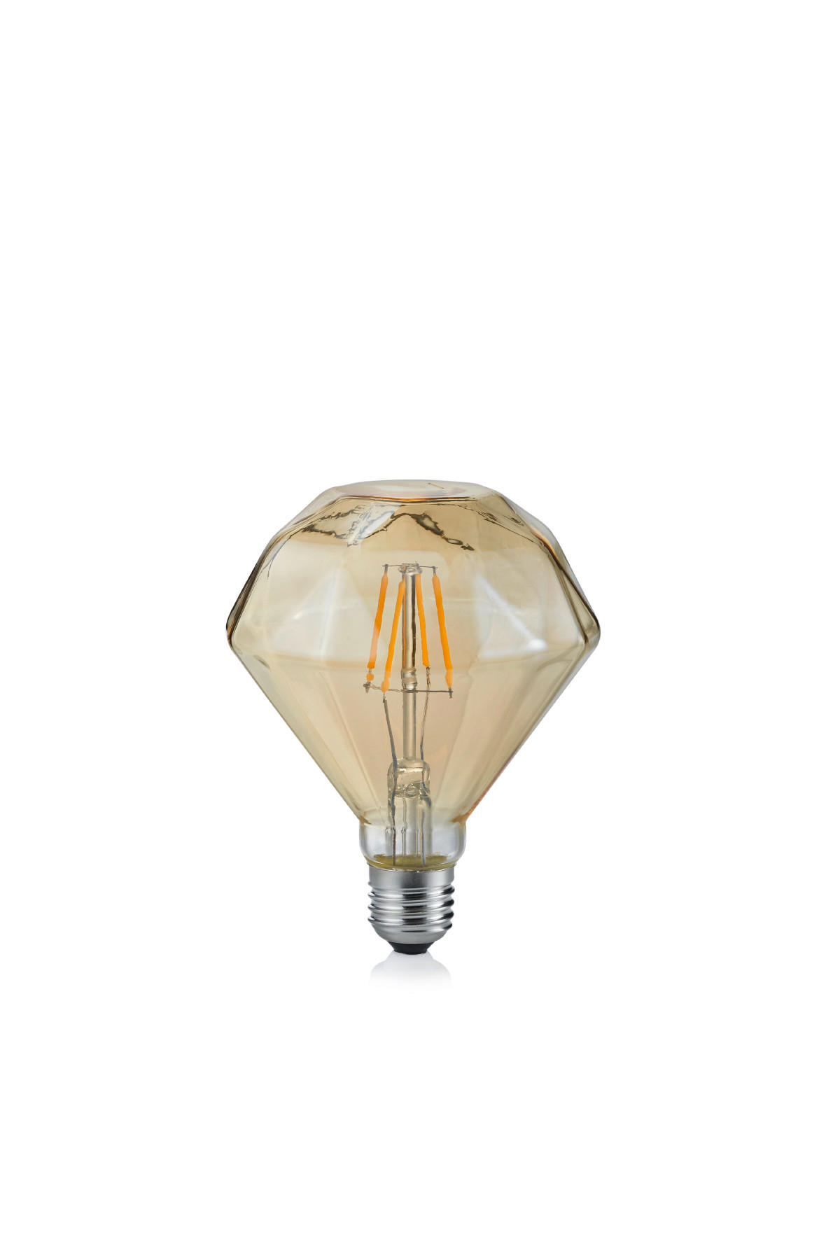 LED ŽARULJA  - smeđa, Trend, staklo (11/14,2cm)