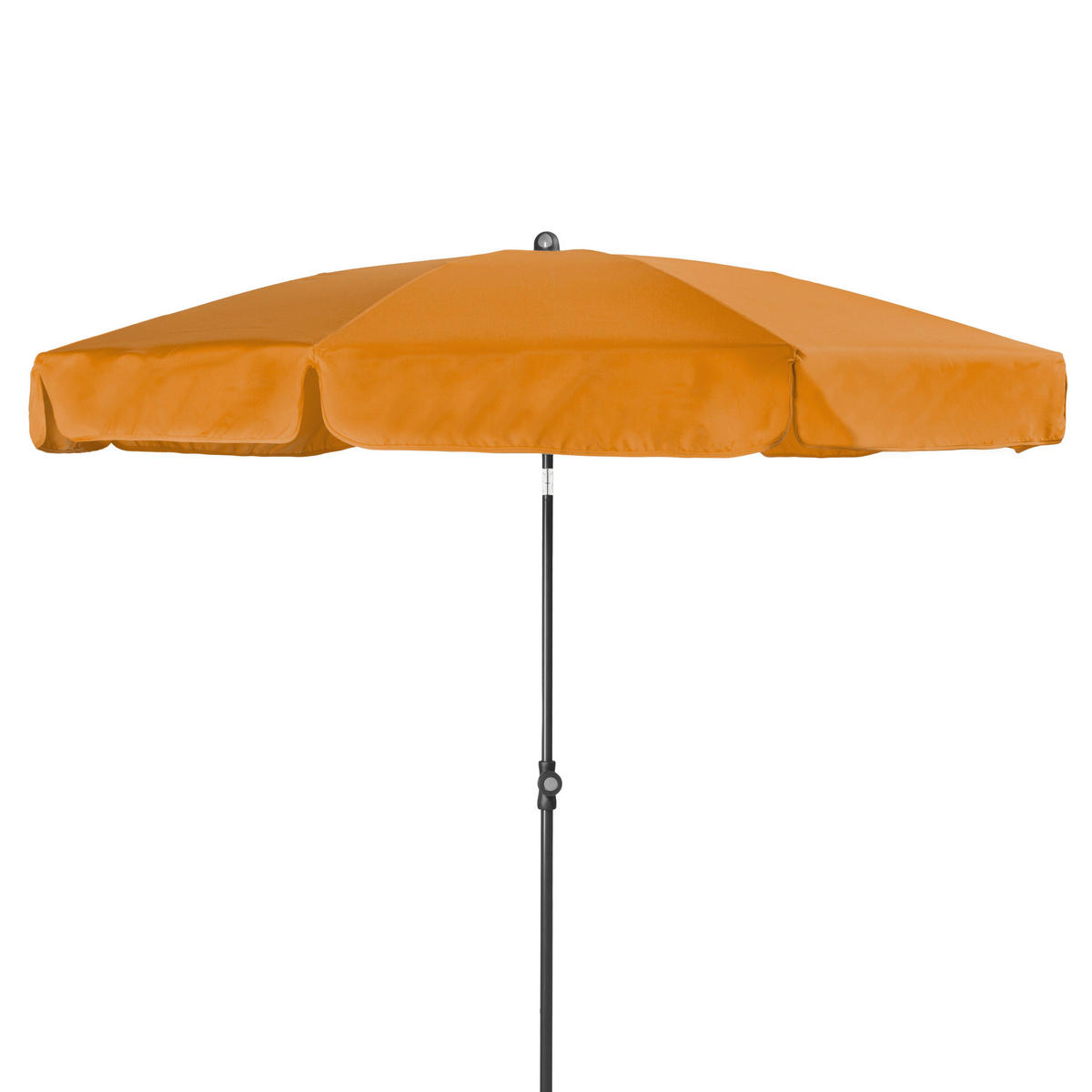 SONNENSCHIRM 200 cm Anthrazit, Braun  - Anthrazit/Braun, Basics, Textil/Metall (200cm) - Doppler