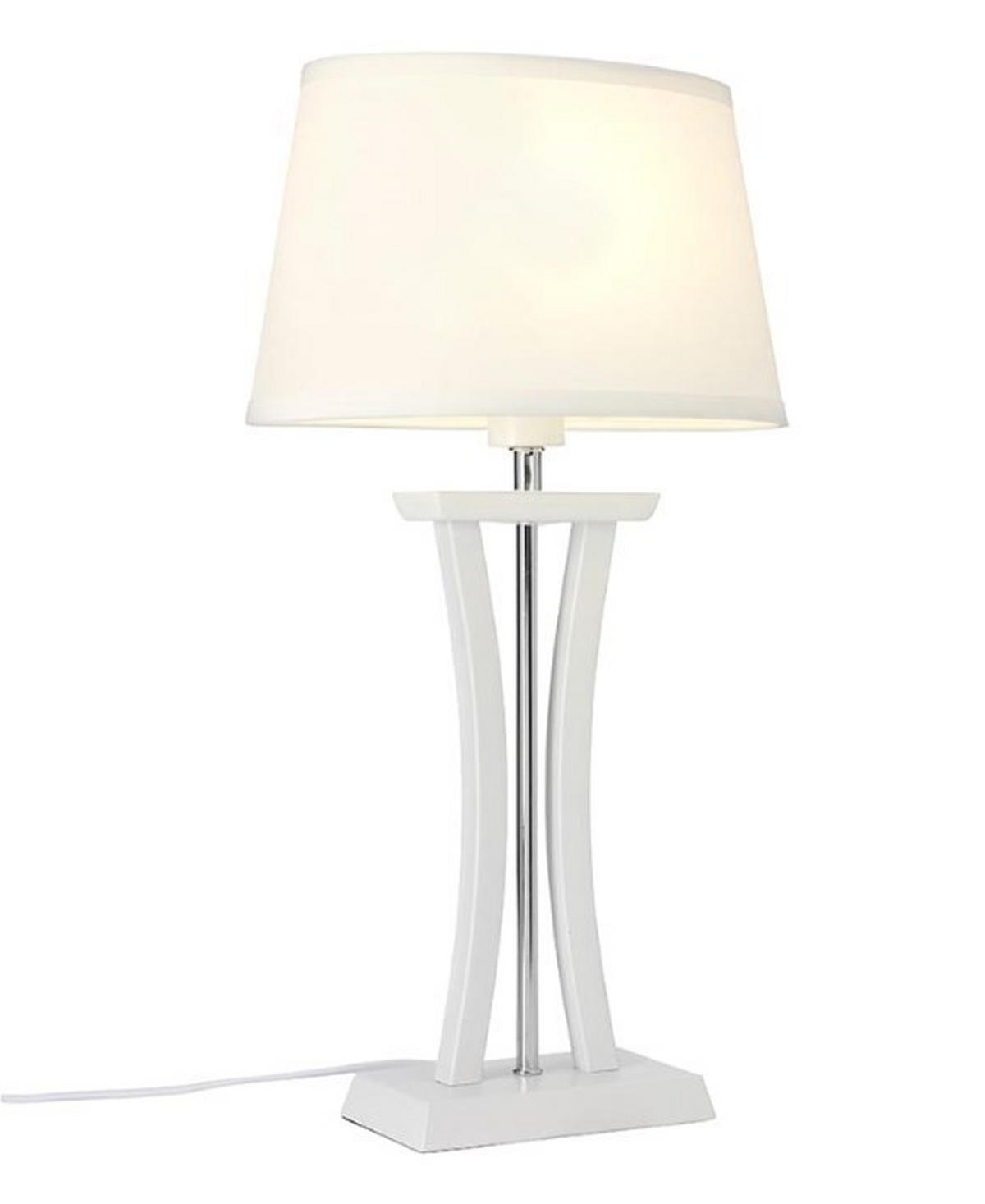 BORDSLAMPA 47/47 cm   - vit, Klassisk, metall/textil (47/47cm)