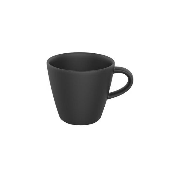 Villeroy & Boch - Manufacture Rock taza de espresso, 6 piezas, negra