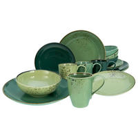 KOMBISERVICE 16-teilig  - Grün, Keramik (34/31,5/33cm) - Creatable