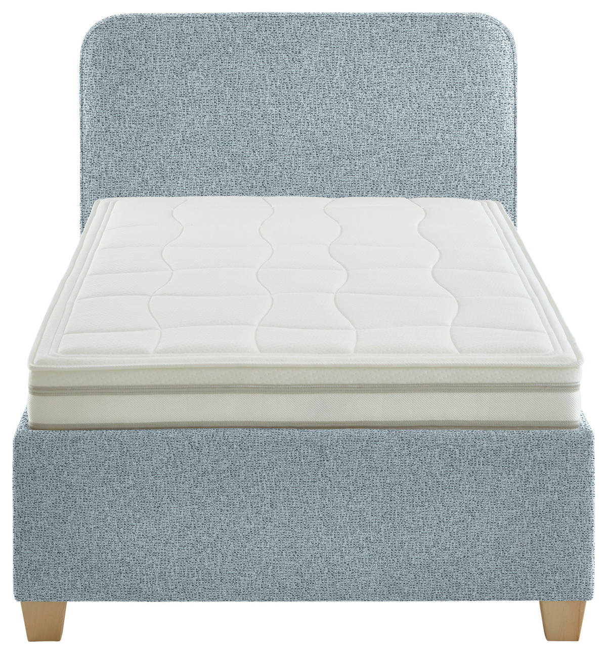 POLSTERBETT 120/200 cm  in Türkis  - Türkis/Weiss, Konventionell, Holz/Textil (120/200cm) - Beldomo - Sleep