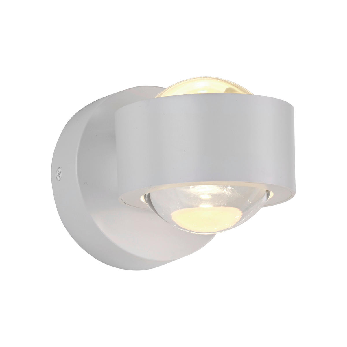 LED-WANDLEUCHTE 12,4/9/9 cm   - Weiß, Design, Kunststoff/Metall (12,4/9/9cm) - Schöner Wohnen