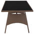 GARTENTISCH - Schwarz/Braun, Design, Glas/Kunststoff (140/72/80cm) - Ambia Garden