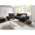 ECKSOFA in Chenille Anthrazit  240/308 cm  - Anthrazit/Schwarz, Design, Textil/Metall (240/308cm) - Xora