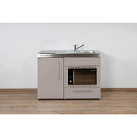 MINIKÜCHE  120/89/60 cm  in Sandfarben  - Sandfarben/Edelstahlfarben, Basics, Metall (120/89/60cm)