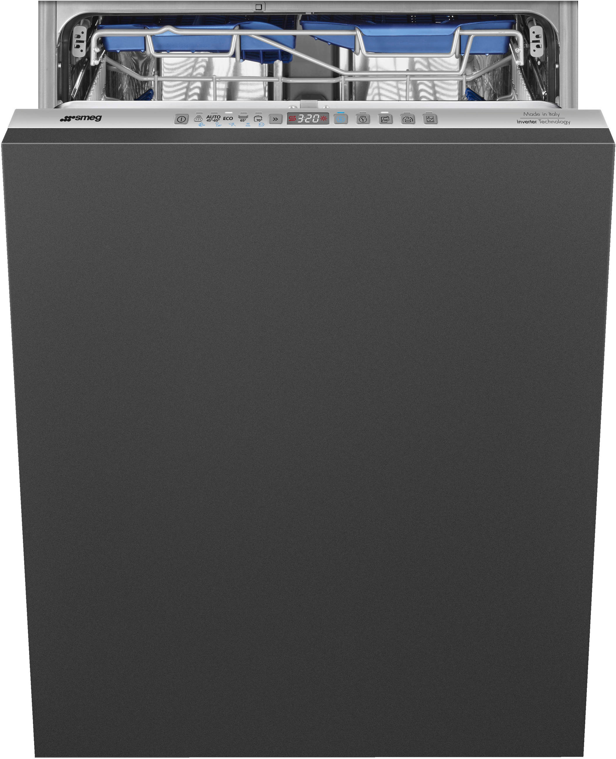 GESCHIRRSPÜLER STL323BQLDE  - Edelstahlfarben, Basics, Metall (59,8/81,8/54,5cm) - SMEG