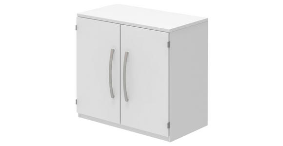 AKTENSCHRANK Weiß  - Weiß, KONVENTIONELL, Holzwerkstoff (80/76,5/43cm) - Moderano