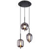 ZÁVĚSNÉ SVÍTIDLO, 46/120 cm  - černá, Design, kov/sklo (46/120cm) - Globo