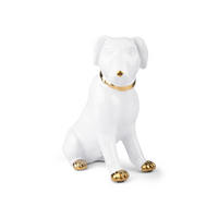 DEKORATIONSHUND - vit, Basics, keramik (22/21,5/12cm)