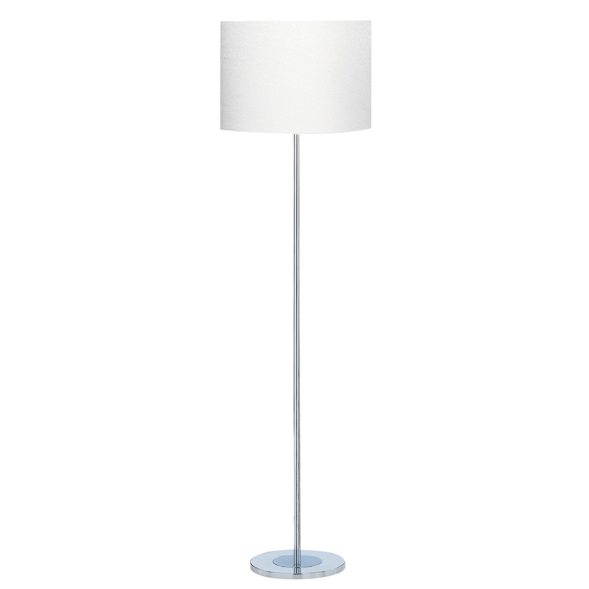 ÁLLÓLÁMPA - krómszínű, Lifestyle, fém (40/151cm)