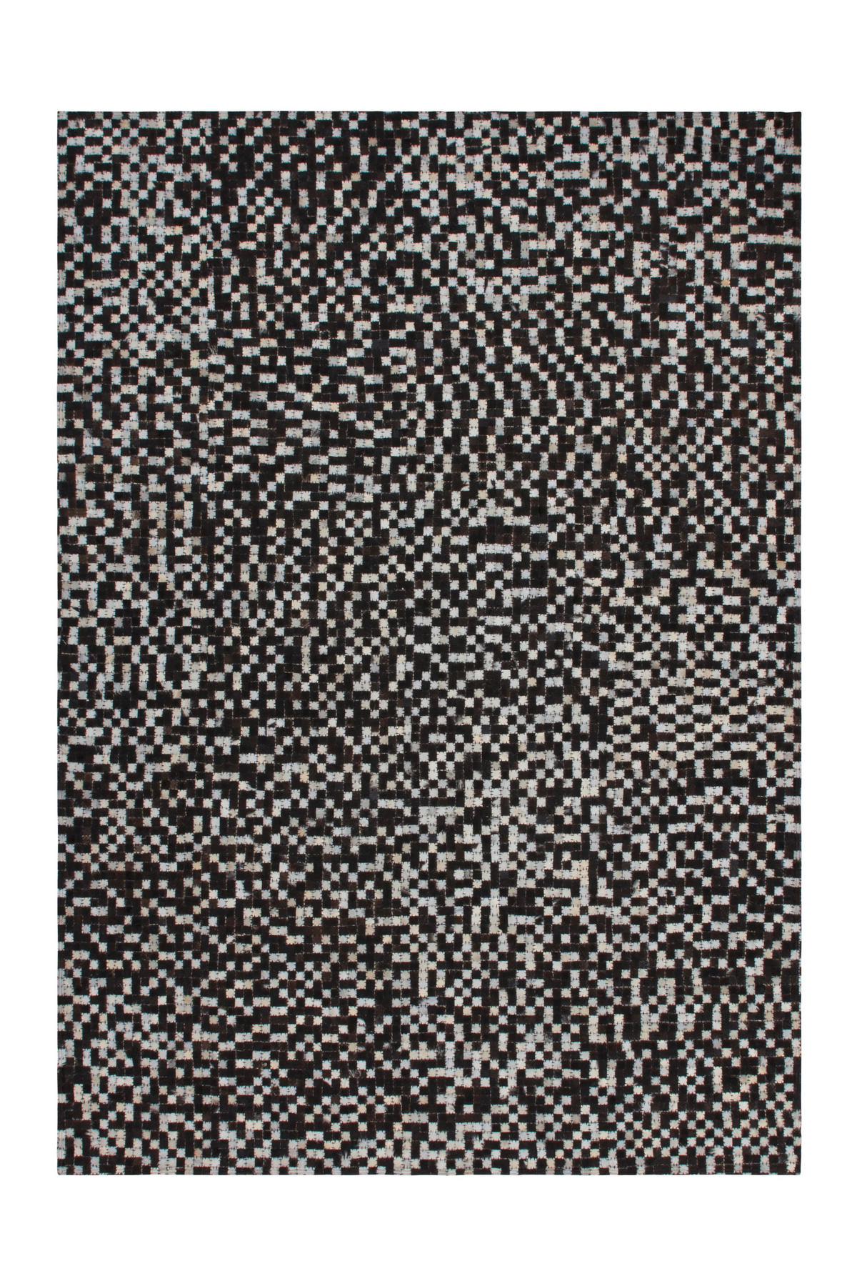 KOŽNI TEPIH 200/290 cm   smeđa  Patchwork  - smeđa, Natur, koža/tekstil (200/290cm)